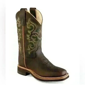 Old West Children's Broad Square Toe Boot